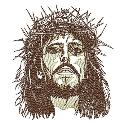 Matriz de matriz Matriz De Bordado Jesus Rosto 10 Cm